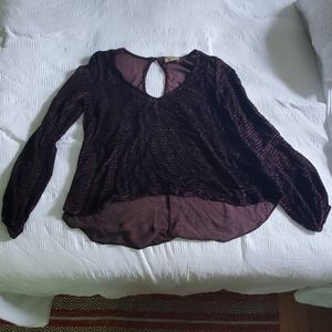 Show Me Your Mumu Velvet Blouse